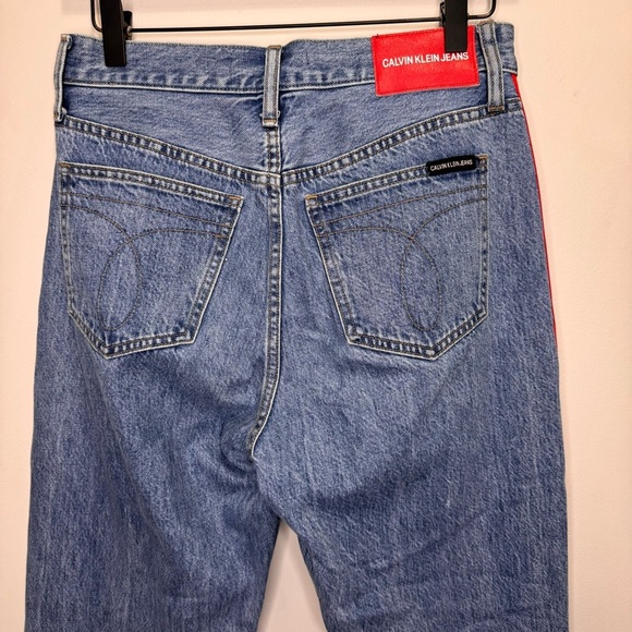Calvin Klein High Rise Straight Jeans Premium Italian Denim Size 29 100% Cotton - Picture 9 of 16